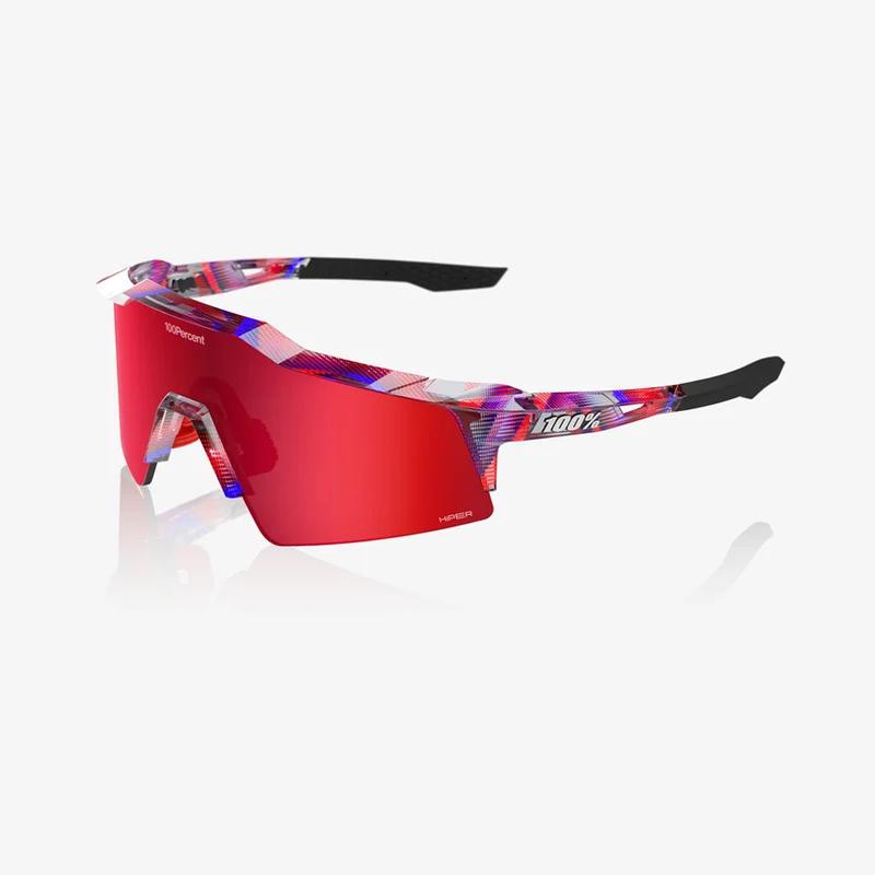 100% Speedcraft SL / FDJ - HiPER Fire Red Mirror Lens