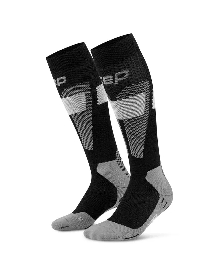 CEP ski merino socks tall 3.0 black grey women