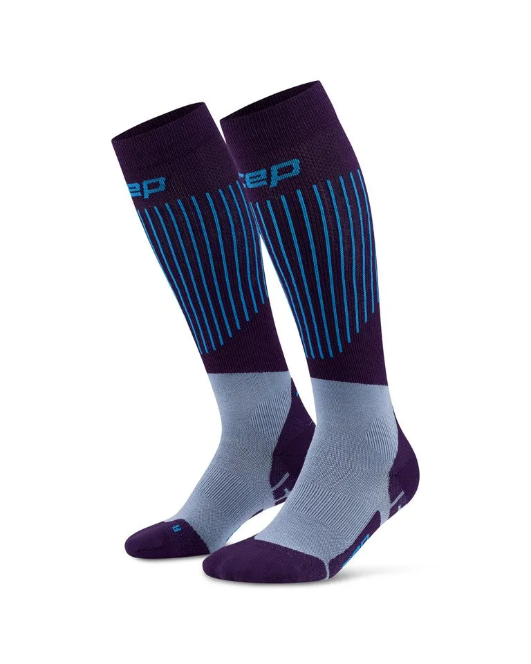 CEP ski ultralight socks 3.0 dark purple/blue women
