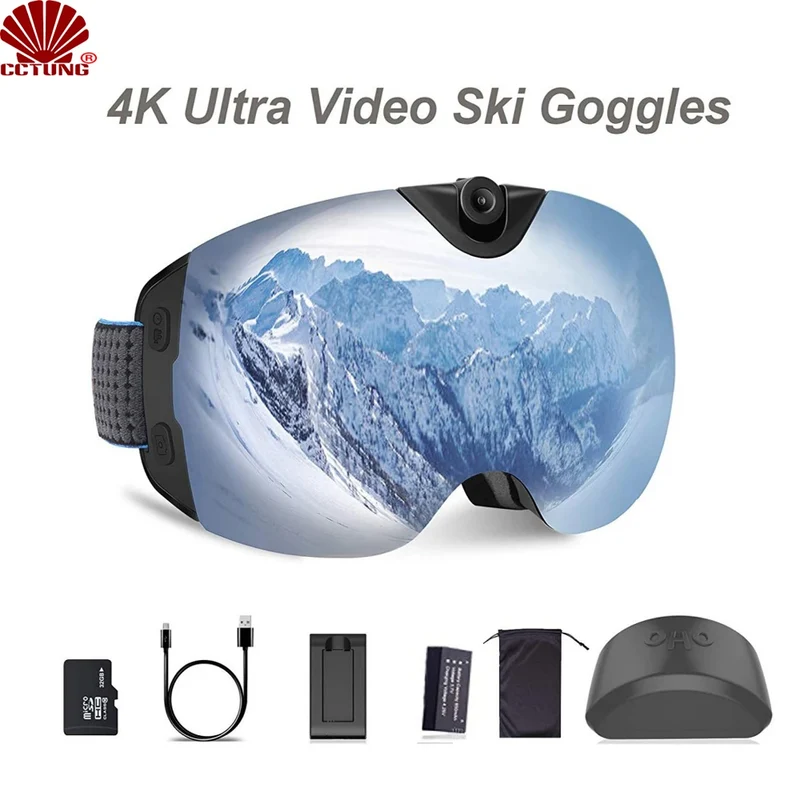 CCTUNG 4K-Brille für Ski/Snowboard (Kamera)