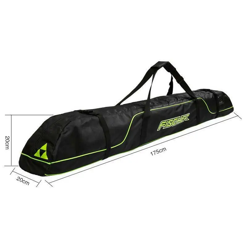 GOEXPLORE Skisporttasche - 165 cm 175 cm Doppelter Schutz, Doppelgurt, Tasche für Skier und Zubehör