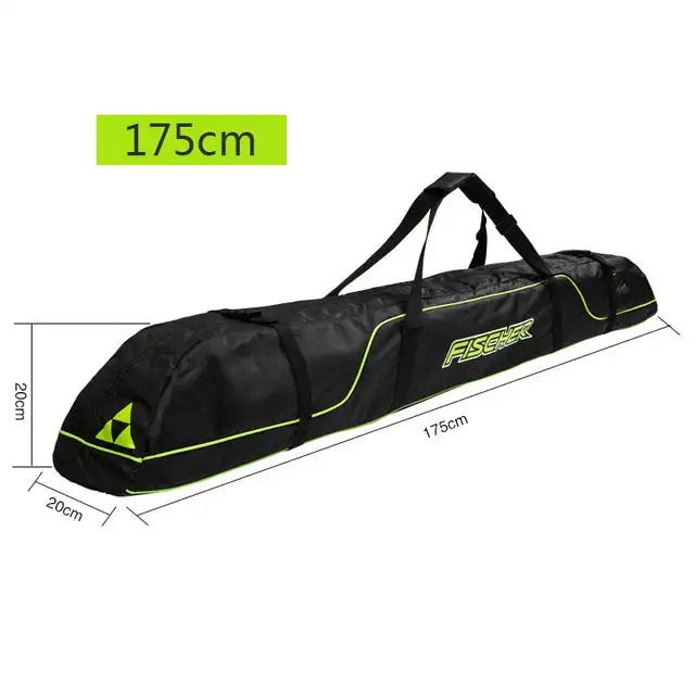 GOEXPLORE Skisporttasche - 165 cm 175 cm Doppelter Schutz, Doppelgurt, Tasche für Skier und Zubehör