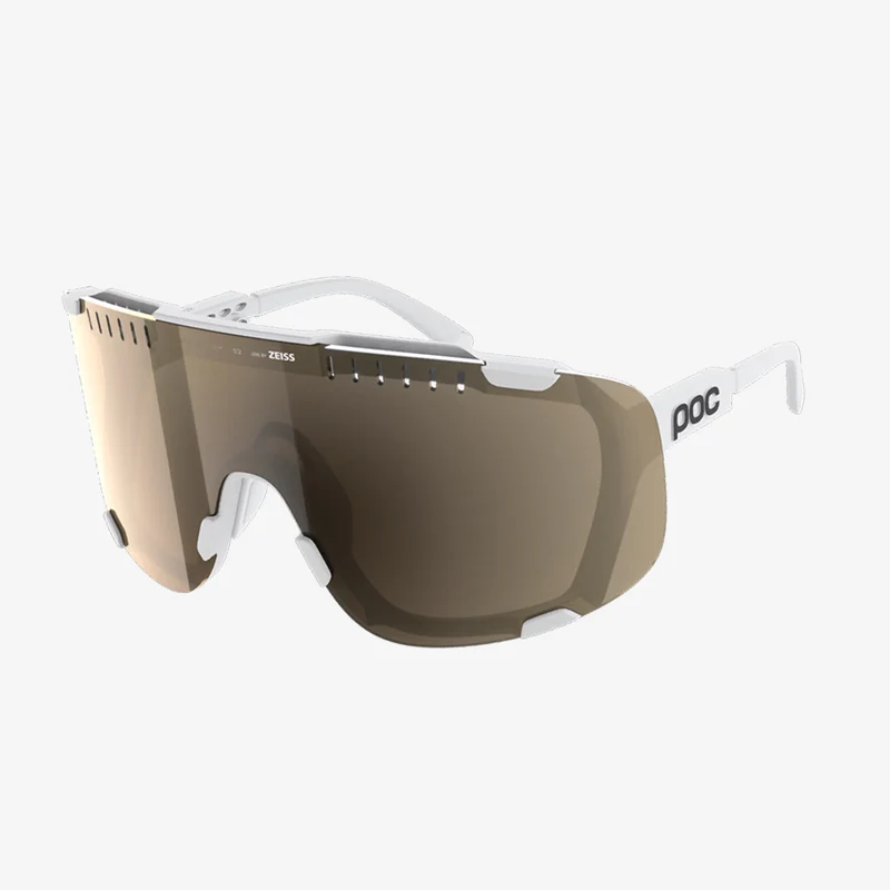 POC Devour Hydrogen White / Clarity Trail Partly Sunny Silver Mirror