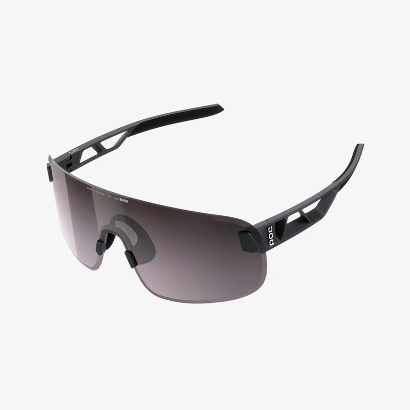 POC Elicit Uranium Black / Clarity Road Sunny Silver Mirror