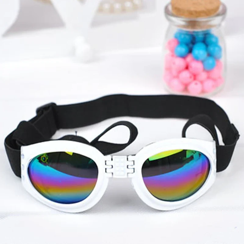 17cm Faltbare Haustierbrille Hundebrille Sonnenbrille Sommer Winddicht Sonnenschutz Hunde Welpenzubehör Heimtierbedarf