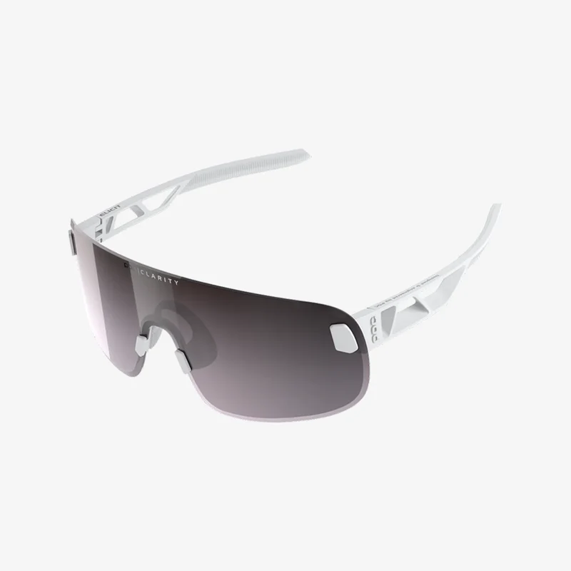 POC Elicit Hydrogen White / Clarity Road Sunny Silver Mirror