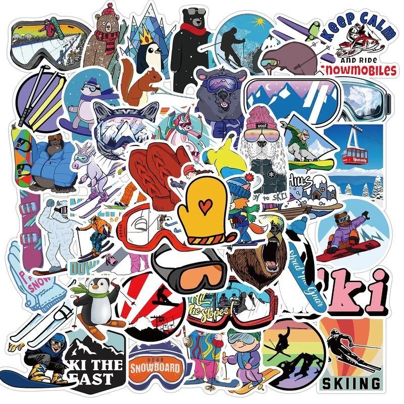 DAILINI Snowboard-Aufkleberpaket, 10/30/50 Stück