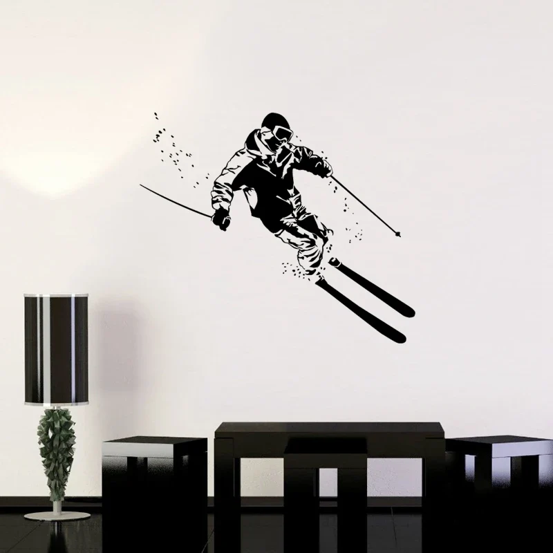 DCTAL Skisport Wandtattoo