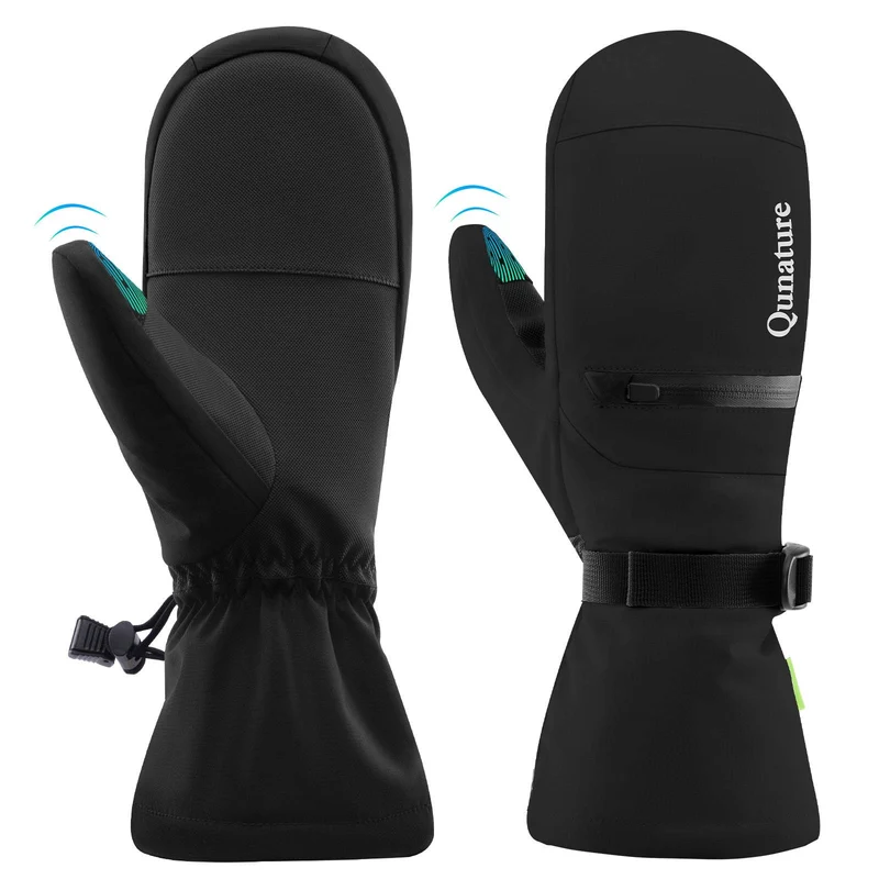 Qunature Wasserdichte Skihandschuhe XS-XL