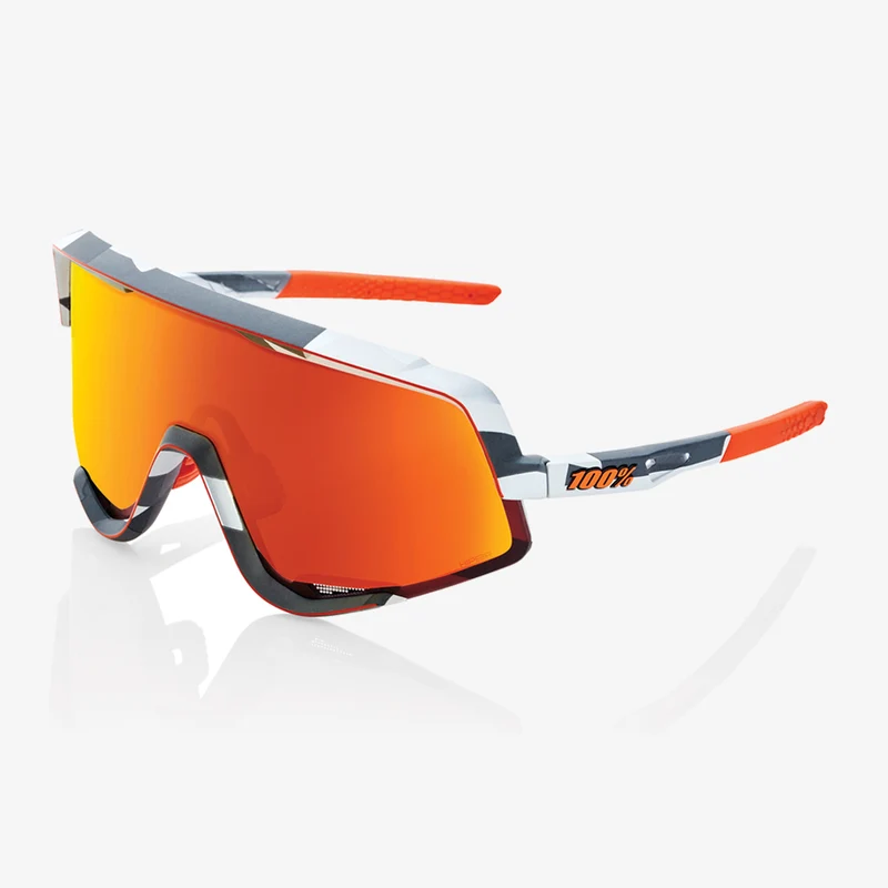 100% Glendale Soft Tact Grey Camo / Hiper Red Multilayer Mirror Lens