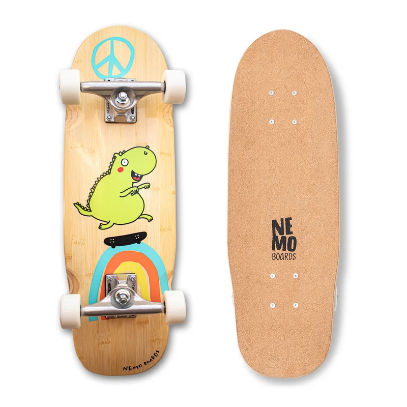 Kork Softgrip® Kinder Skateboard „Dino“