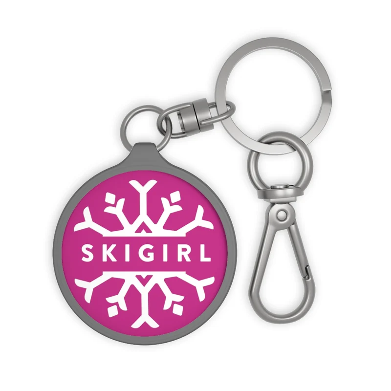 Skigirl Keyring & Tag