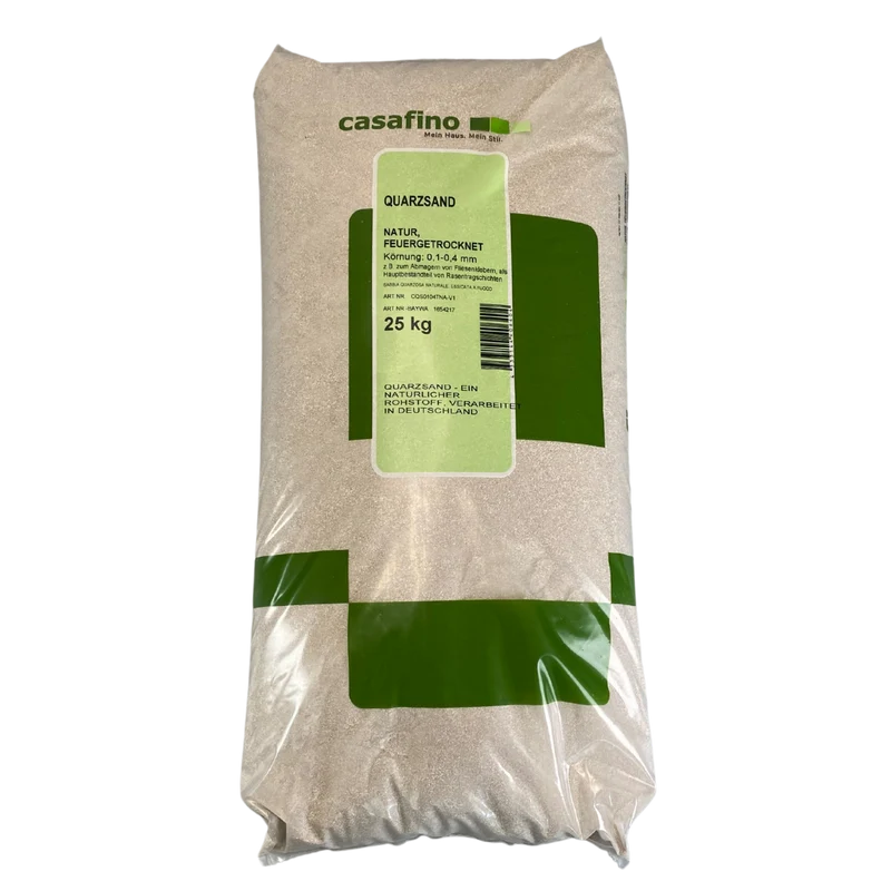 Quartz Sand 0.1-0.4mm, 25kg
