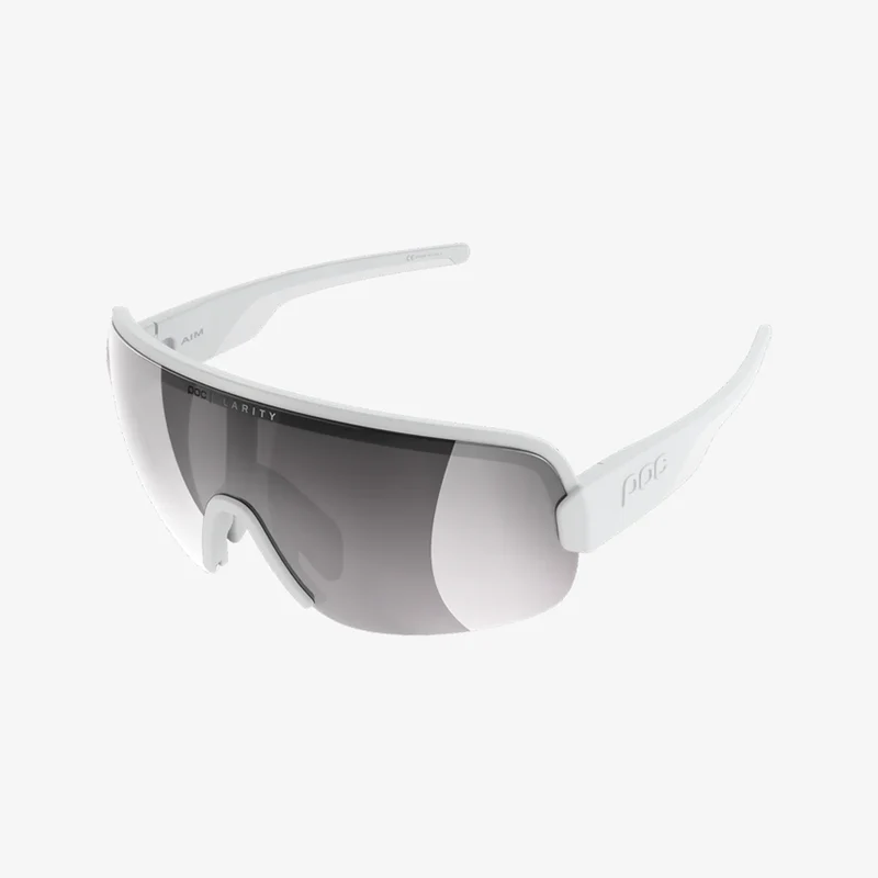 POC Aim Hydrogen White / Clarity Road Sunny Silver Mirror