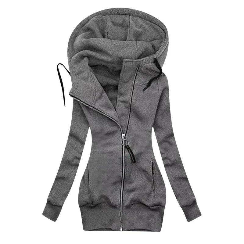 SANWOOD Kapuzenjacke mit Reißverschluss - Damen