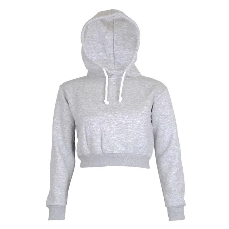 AOWOFS Langärmliger Crop-Hoodie - Damen
