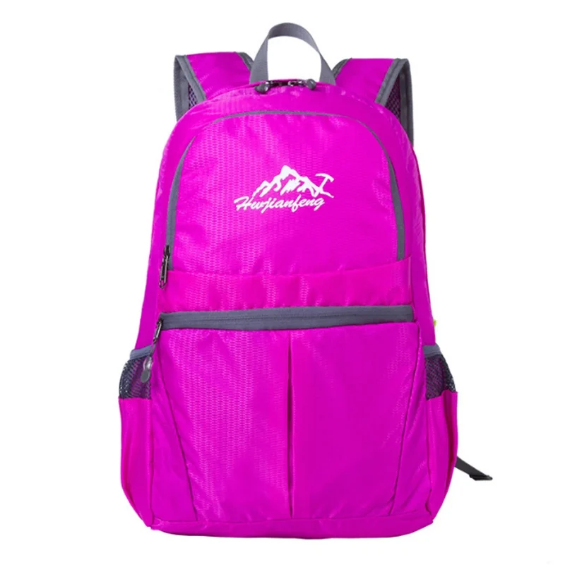 Outdoor Sports Tragbarer, faltbarer, leichter Rucksack, wasserdichte Falttasche für Reisen, Camping, Wandern, Bergsteigen, Radfahren