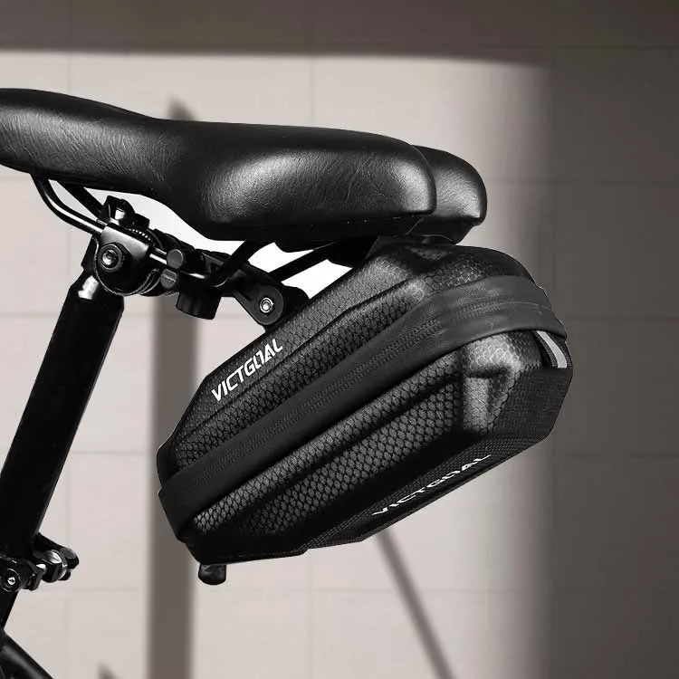 Hard Shell Bike Seat Storage Bag with Reflective Strip