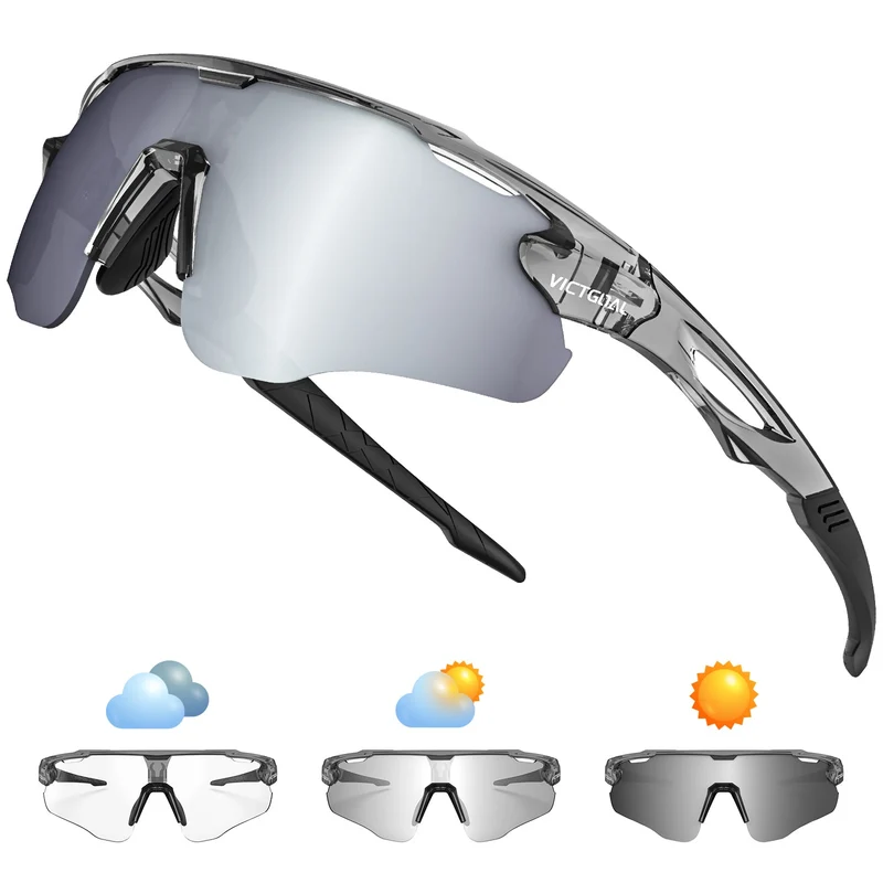 Photochromic Bike Glasses for Cycling & Running