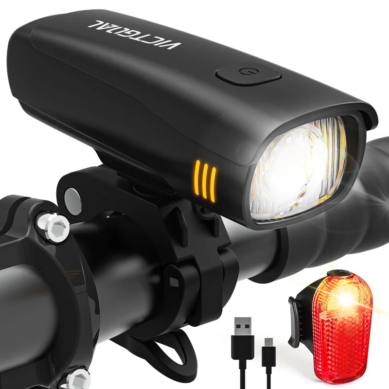 STVZO Bike Lights Set with Front & Rear Lights 30 Lux