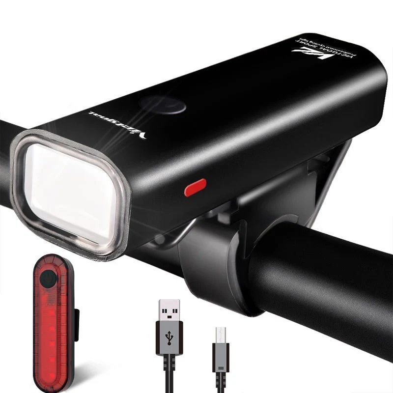 VA005 USB Rechargeable Bike Light Set with Rear Light