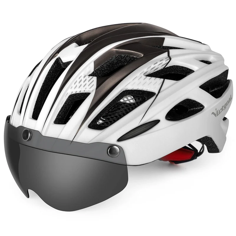 Urban E-Bike Helmet with Magnetic Goggles & LED Rear Light