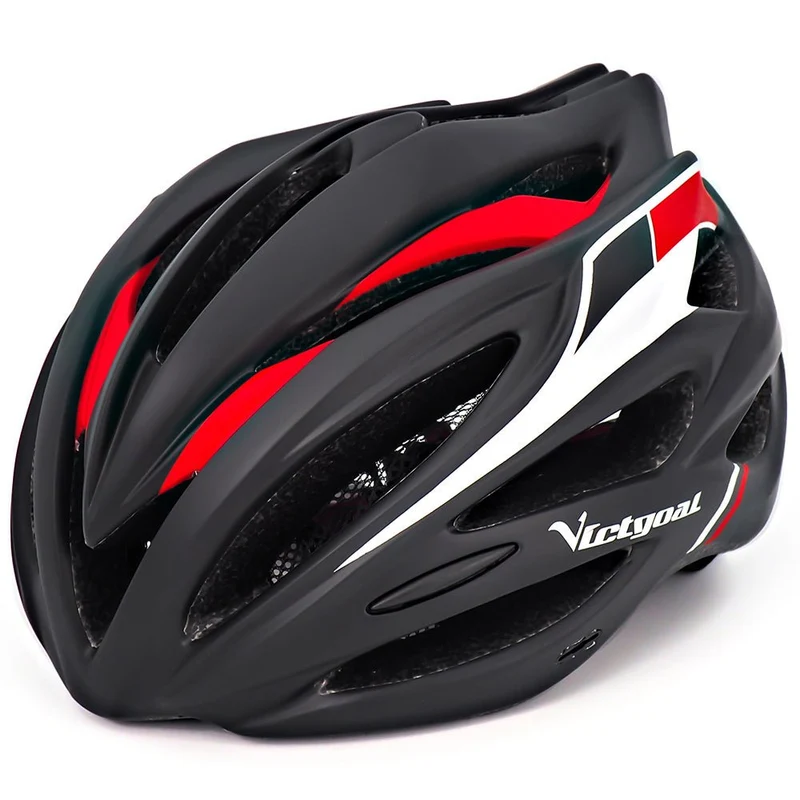 Mountain Bike Helmet with LED Taillight & Sun Visor