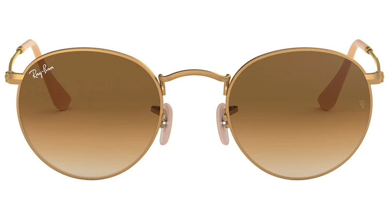 Round Metal RB3447 gold brown gradient