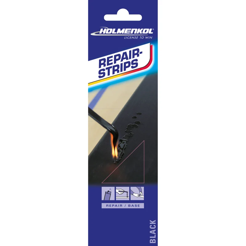 HOLMENKOL Reparaturstreifen schwarz für Skibeläge