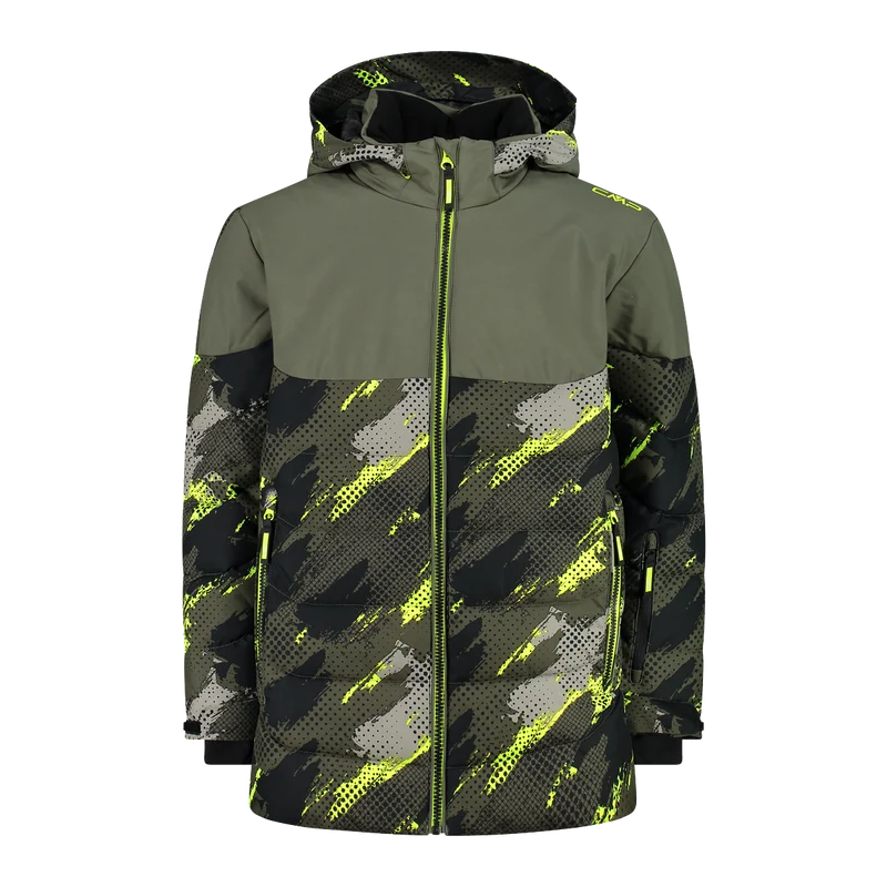 CMP KID LONG JACKET FIX HOOD wasserdichte Kinderjacke