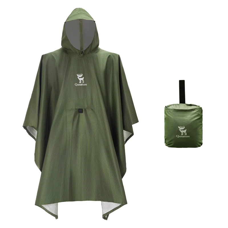 Qunature Outdoor Regenmantel mit Multifunktion