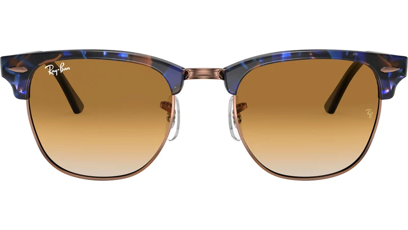 Clubmaster RB3016 125651 spotted brown/blue